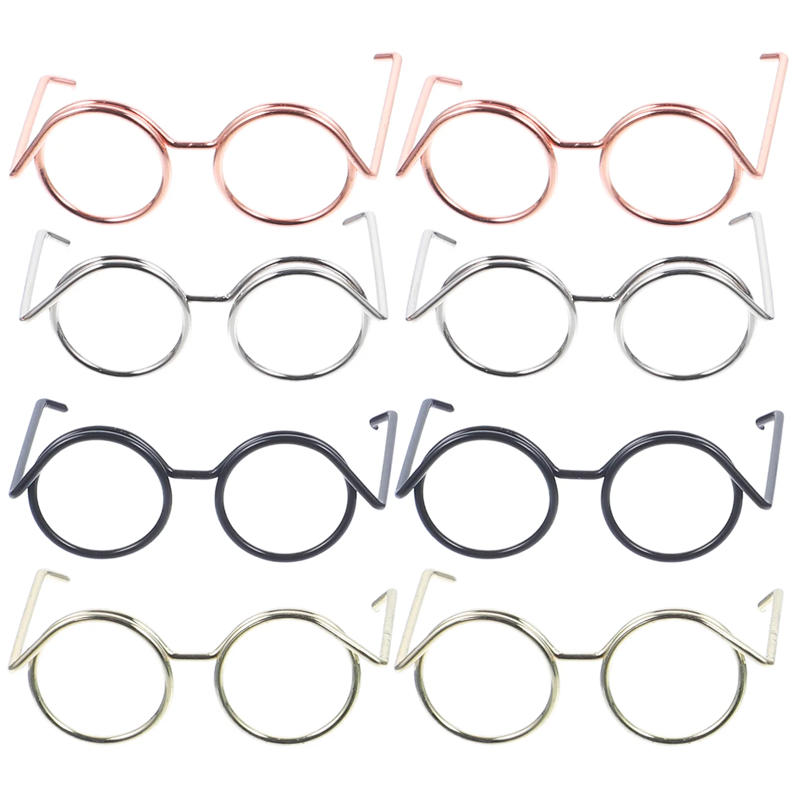 

20 Pcs Mini Glasses Miniature Things Costume Eyewear Tiny Round Eyeglasses Dress Toys Accessories