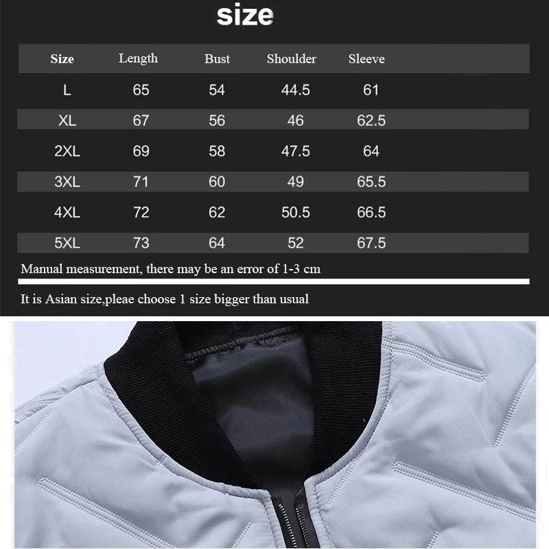 Men Jacktes Winter Parka Fashion Streetwear Casual Baseball Jacket Warm Male Coat Windproof Men's Clothes Light Down M-5Xl