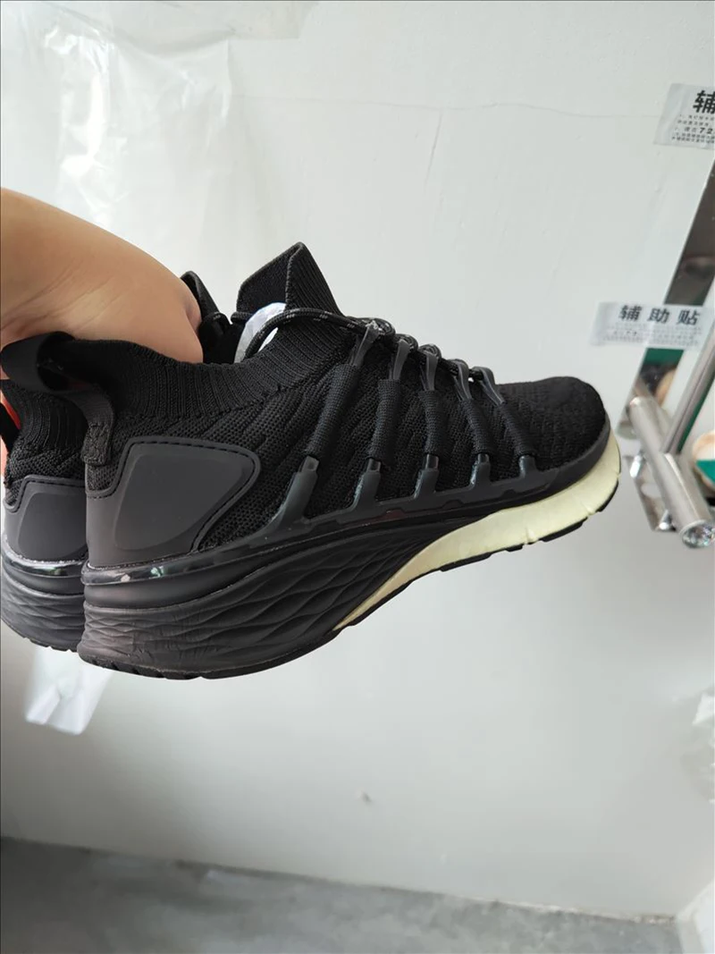 SALUDAS Original Sneakers 3 Men Runing Shoes Fishbone Lock System Elastic Knitting Sports Tennis Shoes Non-Slip Casual Shoe