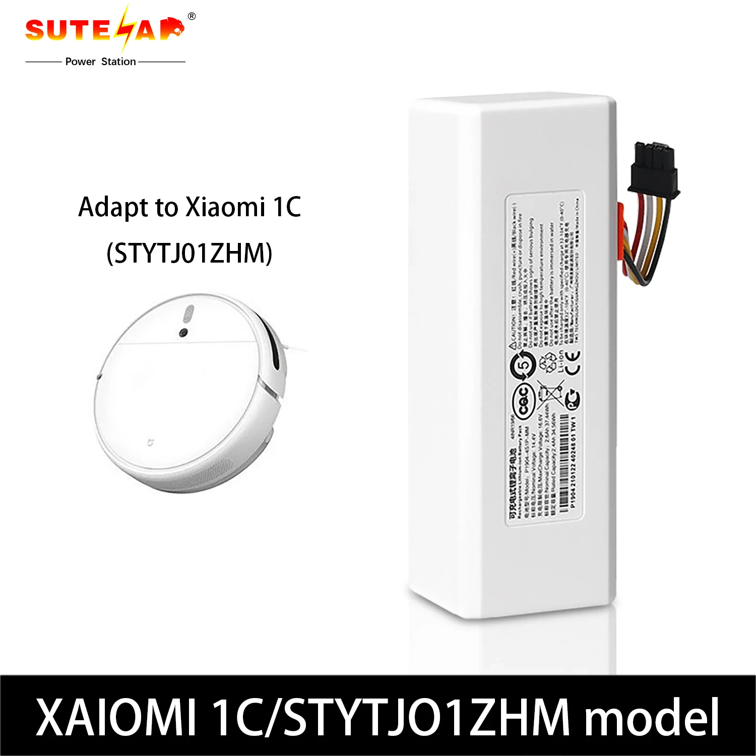 

Аккумулятор 1C для робота-пылесоса Xiaomi Mijia 1C STYTJ01ZHM, 14,4 В, 5600 мАч