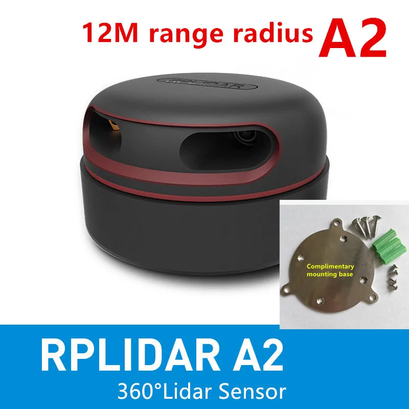 

Slamtec RPLIDAR A2 2D 360degree 12 meters scanning radius lidar sensor scanner for obstacle avoidance and navigation of AGV UAV