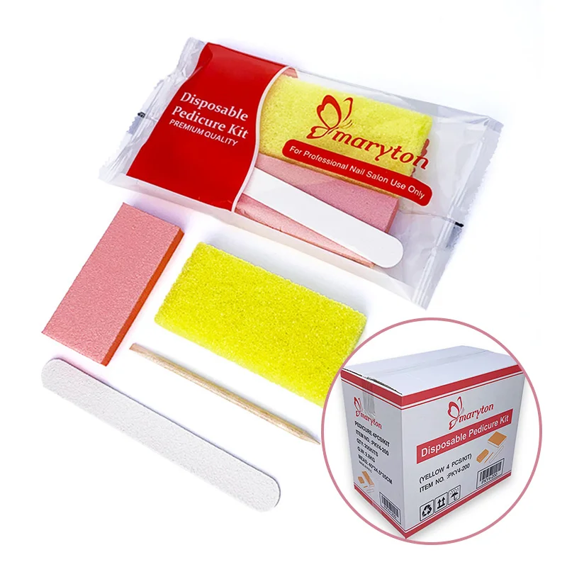 800Sets/Carton Pedicure Kits Nail Tools Disposable Acrylic Nail Kits for Manicure Salon Nail Art GEL NAIL TIP False Nails Polish