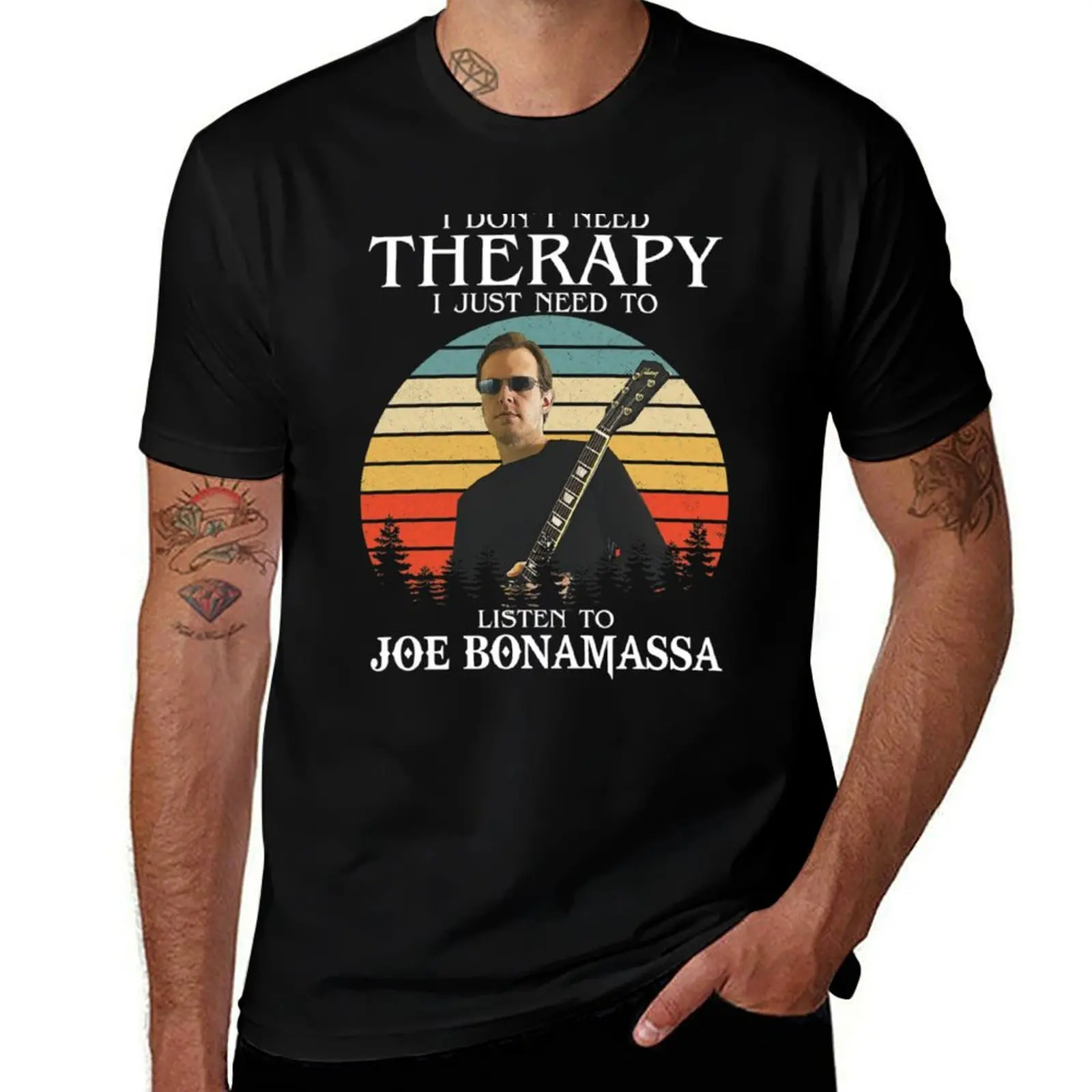 Ich brauche Bei Therapie ich muss nur Joe Bonamassa h?ren футболка аниме хиппи одежда лето 2025 мужская
