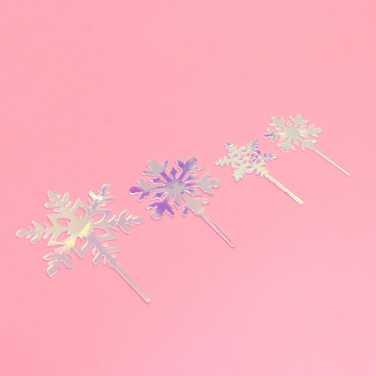 

Party Dessert Decorations Christmas Snowflake Toppers Snowflake Cupcake Toppers Christmas Cake Decor Christmas Cupcake Picks