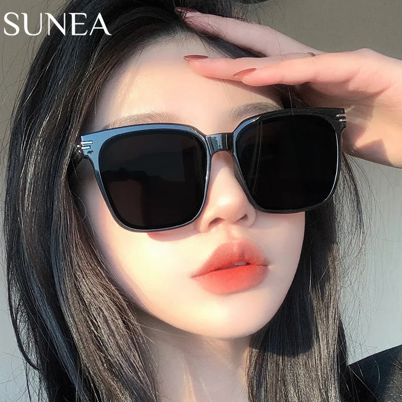 

Квадратные Солнцезащитные очки большого размера, женские модные солнцезащитные очки желеобразного цвета, женские роскошные Брендовые очки с градиентными линзами UV400