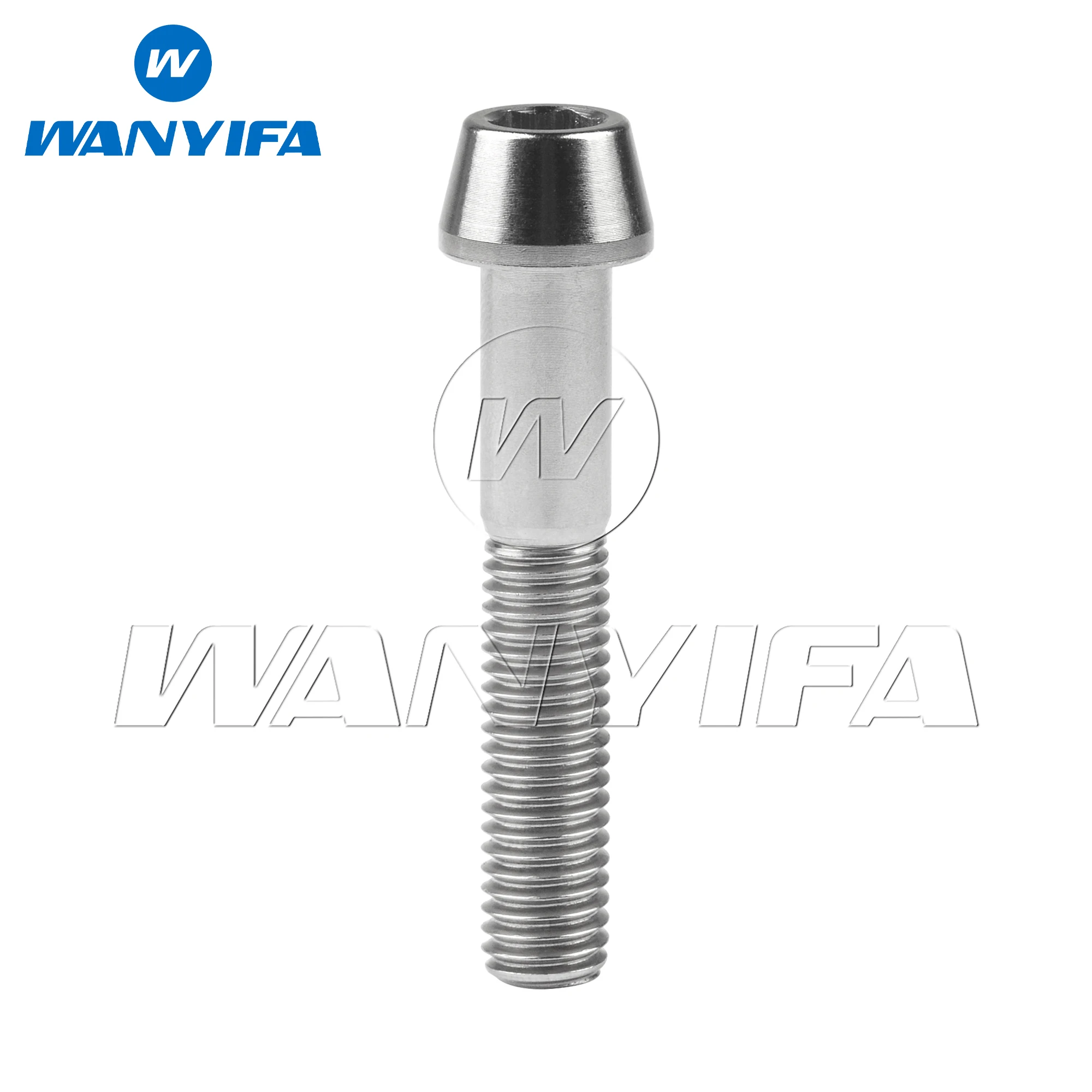 Титановый болт Wanyifa M8x15 20 25 30 35 40 45 50 60 70 мм DIN912 Конические винты с шестигранной головкой Ti Крепежные детали
