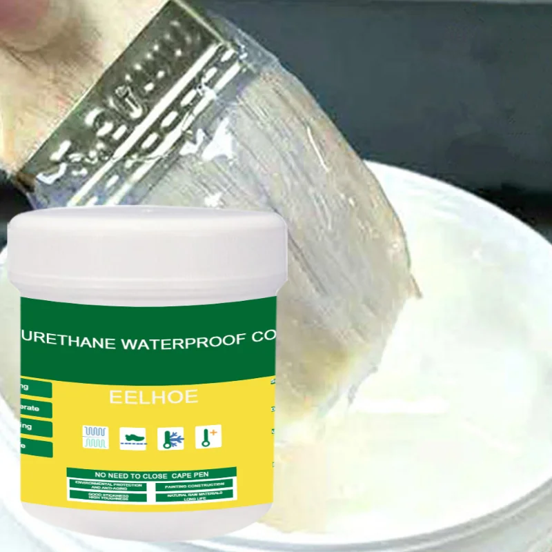 

30/100/300g Waterproof Coating Invisible Paste Sealant Polyurethane Glue with Brush Adhesive Repair Glue for Home Roof Bathroom