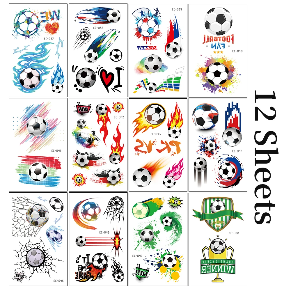 12 шт. наклейки для Детского Футбола