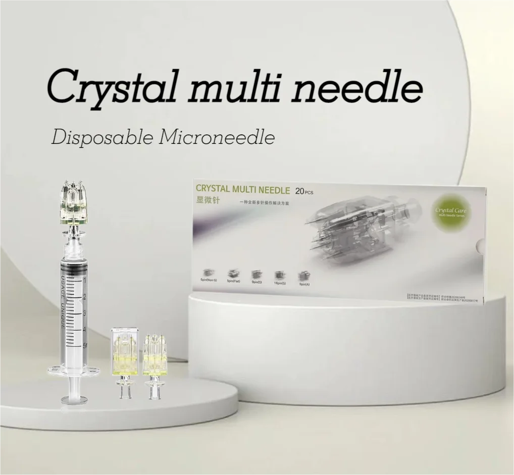 

5Pin crystal Multi needle Hydrolifting Gun Needle For EZ Vacuum Mesotherapy Meso Gun Injector Negative Pressure Cartridge Needle
