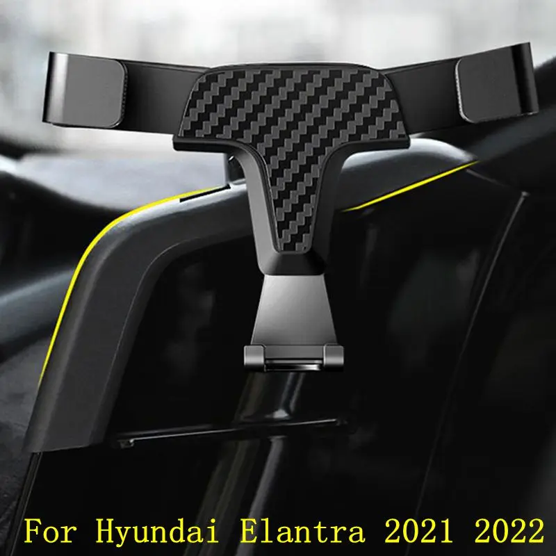 

For Hyundai Elantra Avante i30 Sedan 2021 2022 Rotational Smartphone Mobile Phone Cellphone Holder Air Vent Sucker Bracket Stand