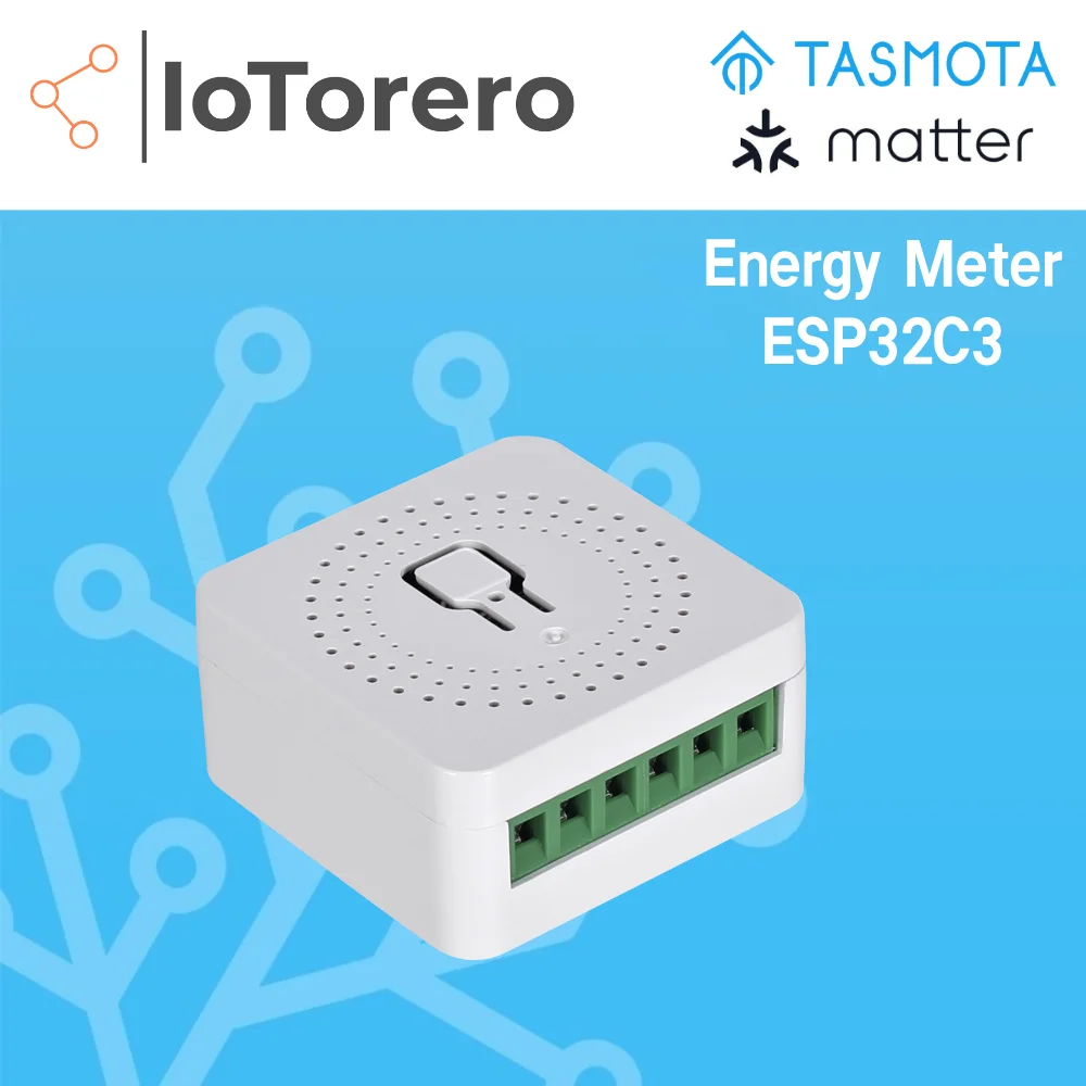 

IoTorero Tasmota Matter ESP32C3 Мини-реле для мониторинга потребления