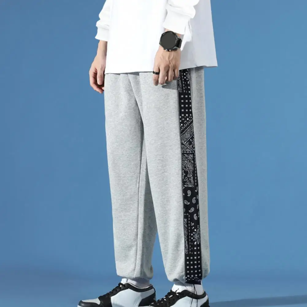 

Супер мягкие популярные свободные брюки с завязкой на лодыжке осень-зима мужские брюки с карманами уличная одежда