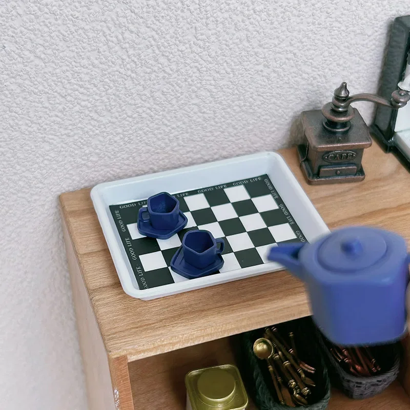 Кукольный домик миниатюрные предметы поднос для ювелирных изделий в