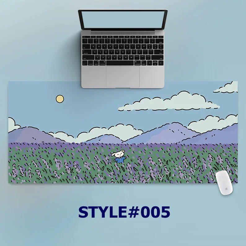 

Cute Animal Rubber Desk Mat Table Protector Decoration Large Cartoon Bear Cat Mouse Pad Laptop Student Long Mat for Office Work