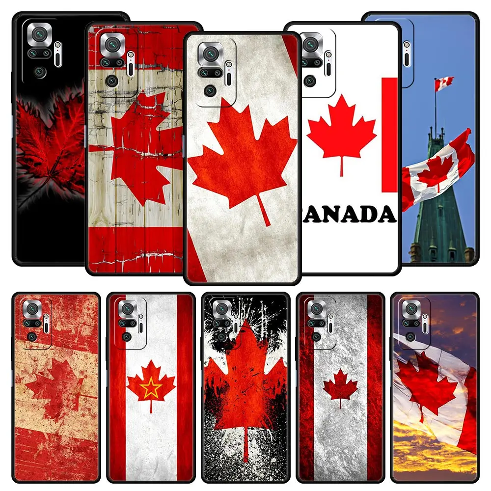 

Canada Canadian Flag CA Leaf Phone Case For Xiaomi Redmi Note 11 10 9 Pro 5G K50 9s 7 8 8T 8A 9A 9C 9T K40 Gaming Silicone Cover