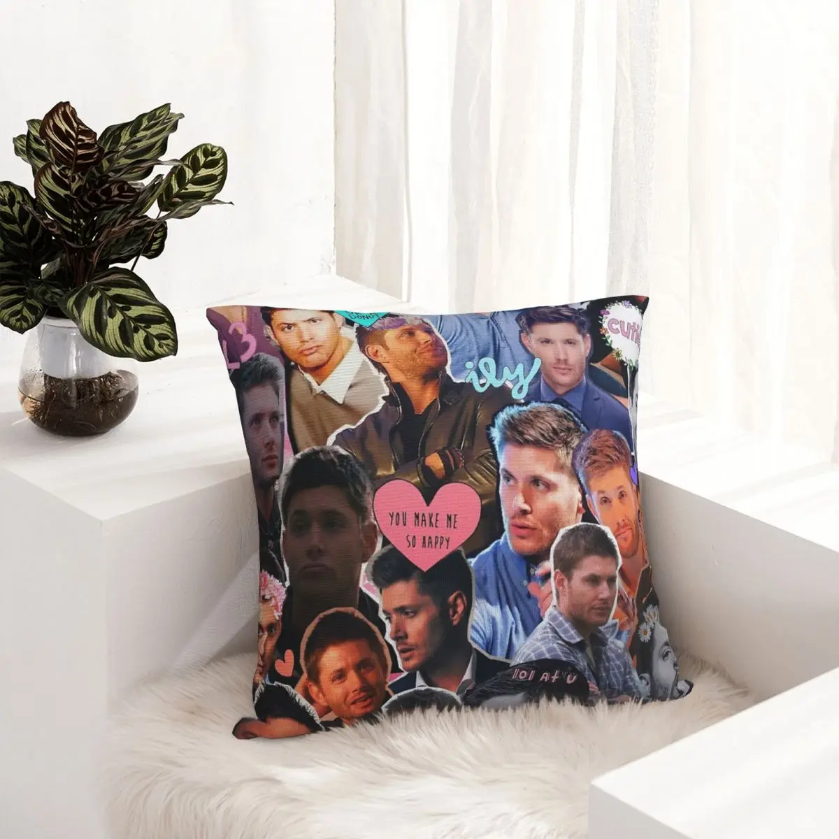 

Jensen Ackles Collage pillowcase printed cushion cover sofa waist pillow pillow cover