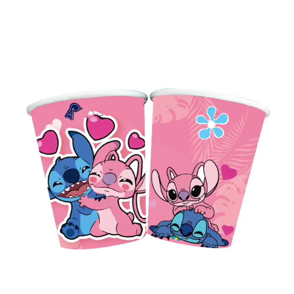 Розовые украшения для вечерние Лило и Ститч звезда Детские шары баннер