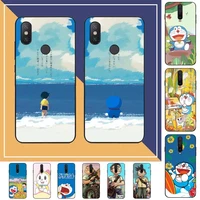bandai cute japan anime doraemon phone case for redmi note 8 7 9 4 6 pro max t x 5a 3 10 lite pro