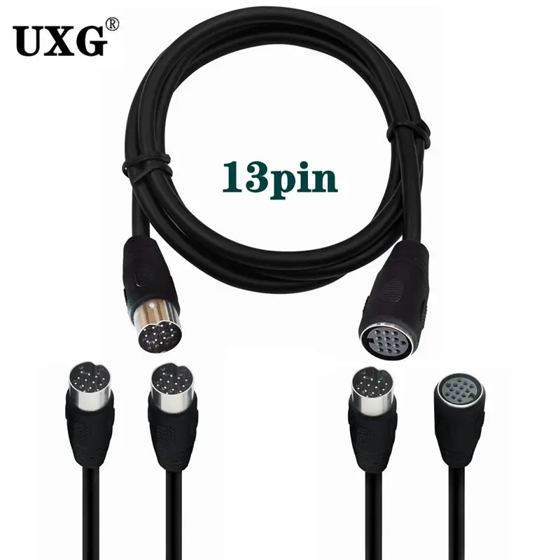 

DIN 13Pin cable Male to Female 13-Pin Extended Cable large 13P cable beauty equipment line stage atomizer cable Cord 1m 1.5m 3m