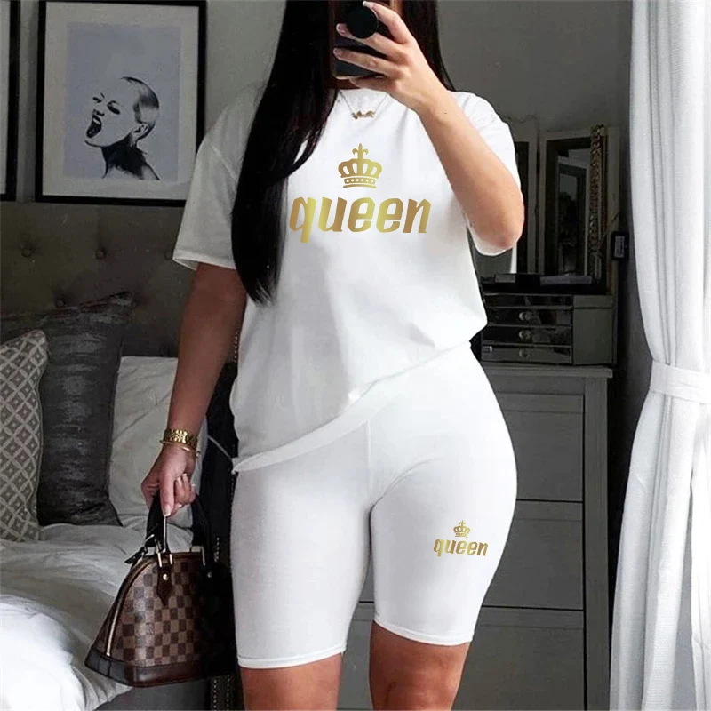 

Two Piece Set for Women New in Matching Sets Clothes for Womens Short Sets Summer Outfit for Women 2023 Plus Size T-shirt Shorts