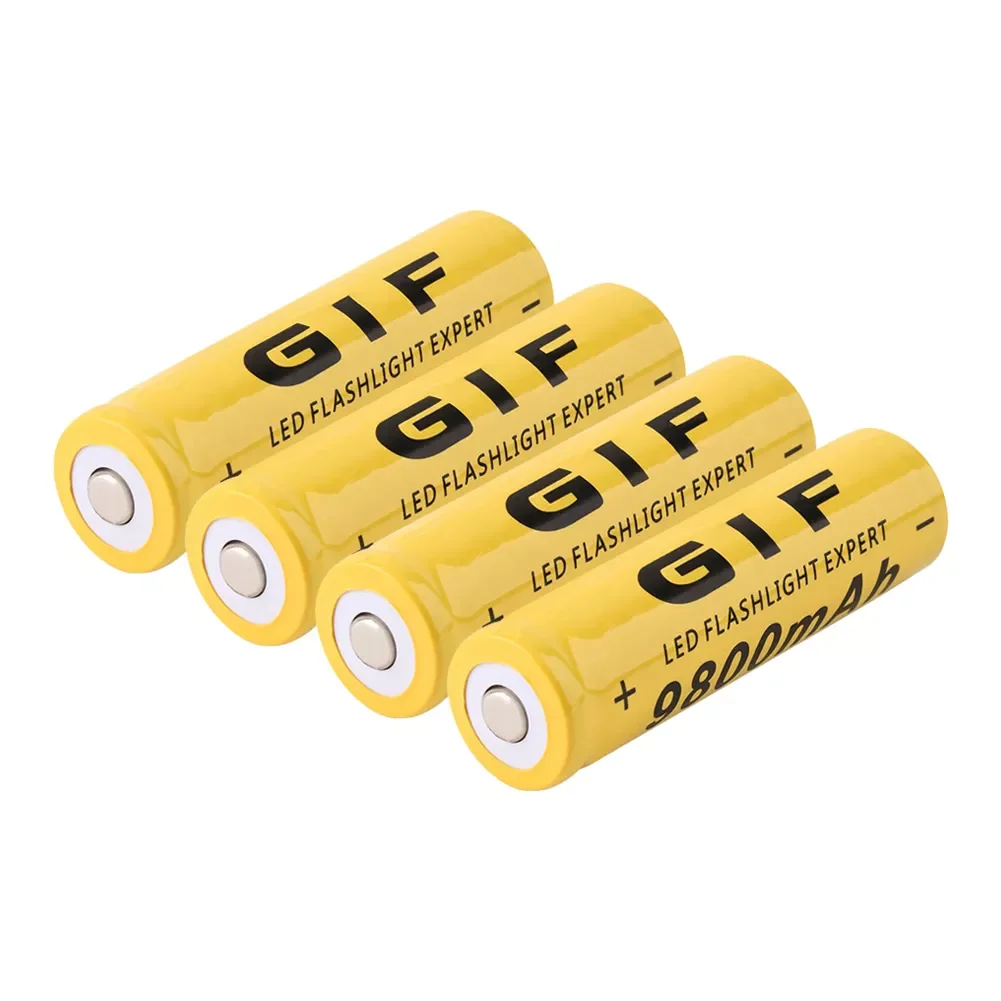 

1/2/4/6/8x High Capacity 3.7V 9800mAh GIF 18650 Battery 3.7 Voltage 18650 Rechargeable Lithium Batteries Li Ion 18650 Case GIFT