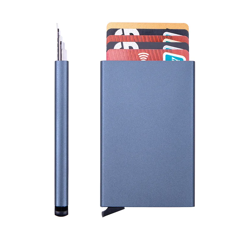 Умный кошелек с держателем для карт металлические тонкие кошельки мужчин и