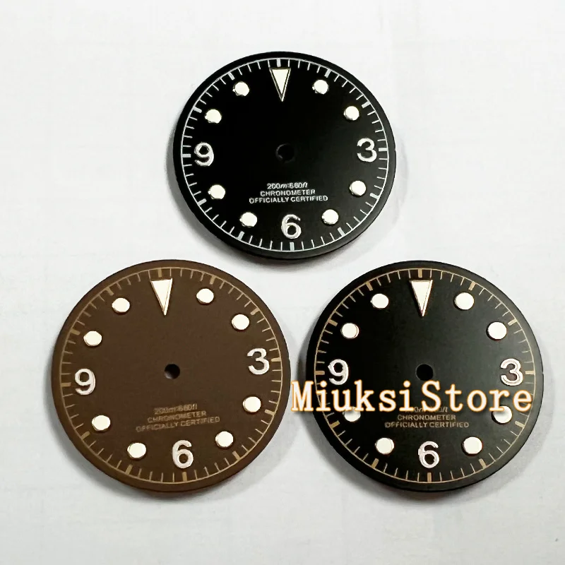 

30.5mm black/coffee watch dial fit NH35 NH36 ETA 2836 2824 Miyota 8205/8215/821A Mingzhu DG2813/3804 movement
