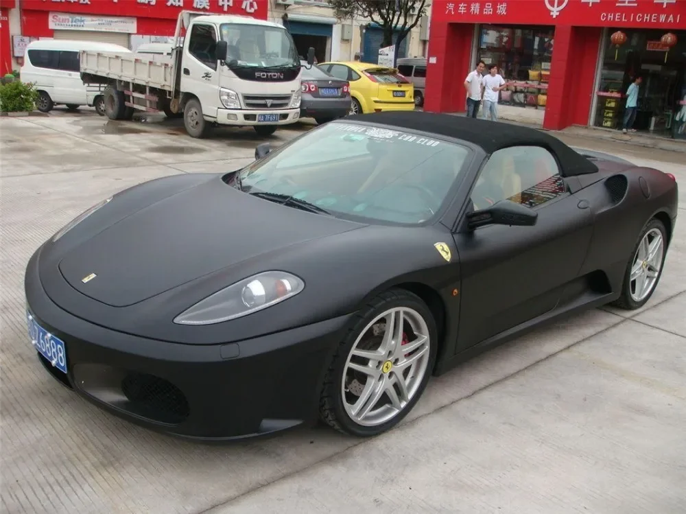 Черная матовая темно-серая виниловая пленка оберточная для автомобиля листовая