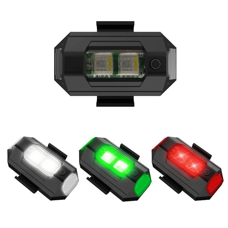 

Новый мини-мотоцикл Tiktok общий мигающий свет мигающий Дрон предупреждающий Круизный двигатель Модифицированная Светодиодная лампа 3 цвета