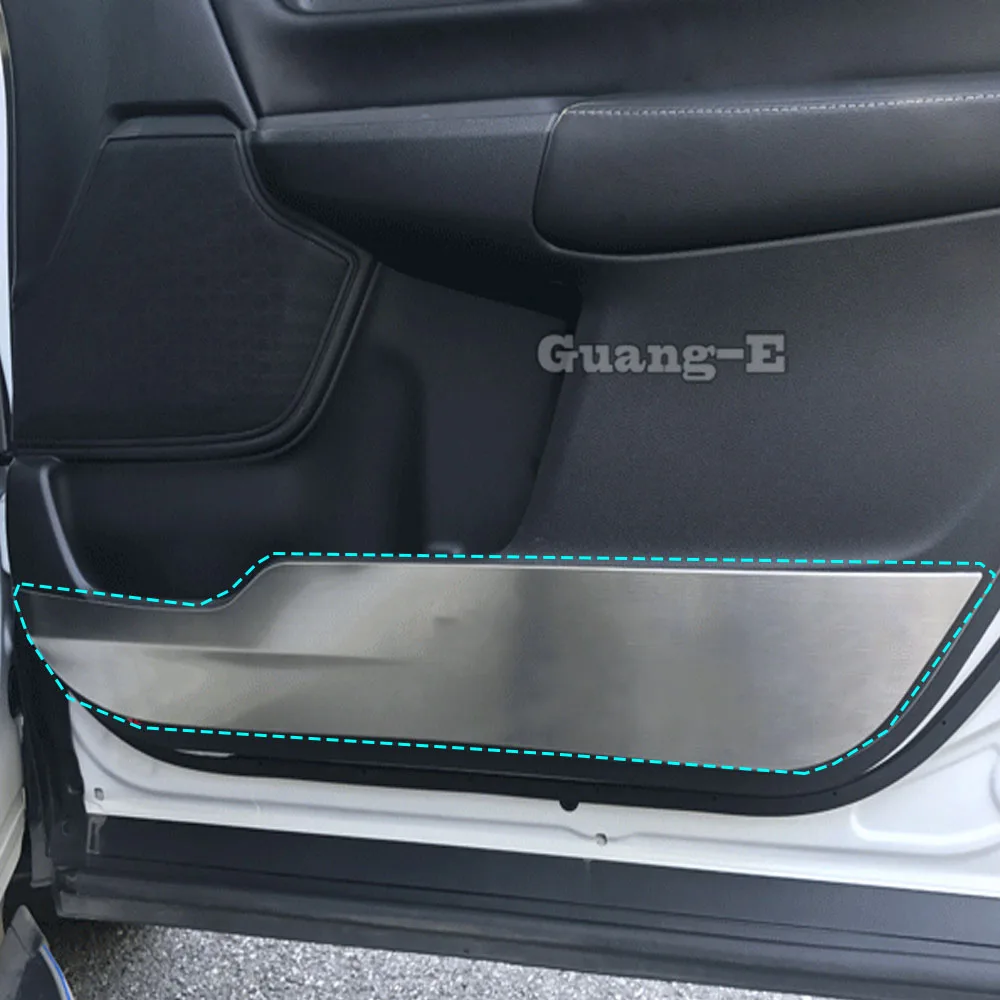 

For Honda CRV CR-V 2017 2018 2019 2020 2021 Car Sticker Door Trim Anti-Kick Pad Under Trim Frame Panel Molding Hoods Parts 4pcs