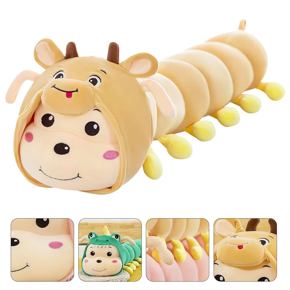 

1pc Adorable Home Caterpillar Animal Plush Throw Pillow