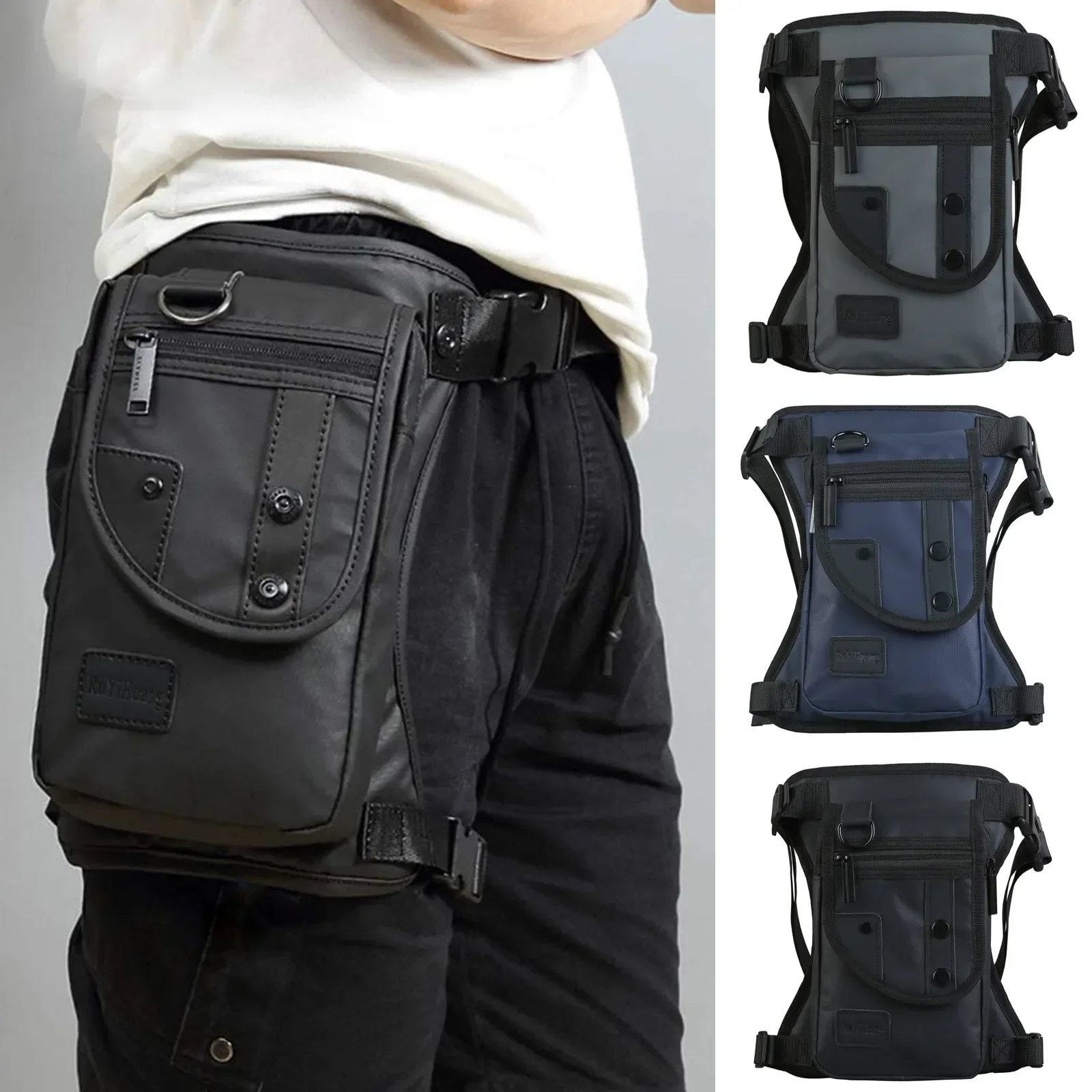 

Nylon Riding Bag Messenger Tactical Bags Drop Male Bum Packs Pack Multifunction Waist Hip Thigh Men Shoulder Legs Fashion
