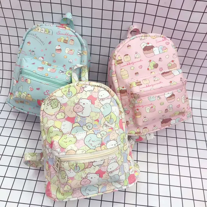 

Sanrio Cartoon Kindergarten Small Schoolbag Backpack Fashion Girls Backpack Corner Biological PU Small Schoolbag Travel Bag