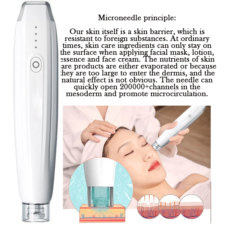 

Home Use Wireless Microneedling Derma Pen Auto Microneedle Derma Rolling System Anti Aging Electric Micro Needle Acne Treatment