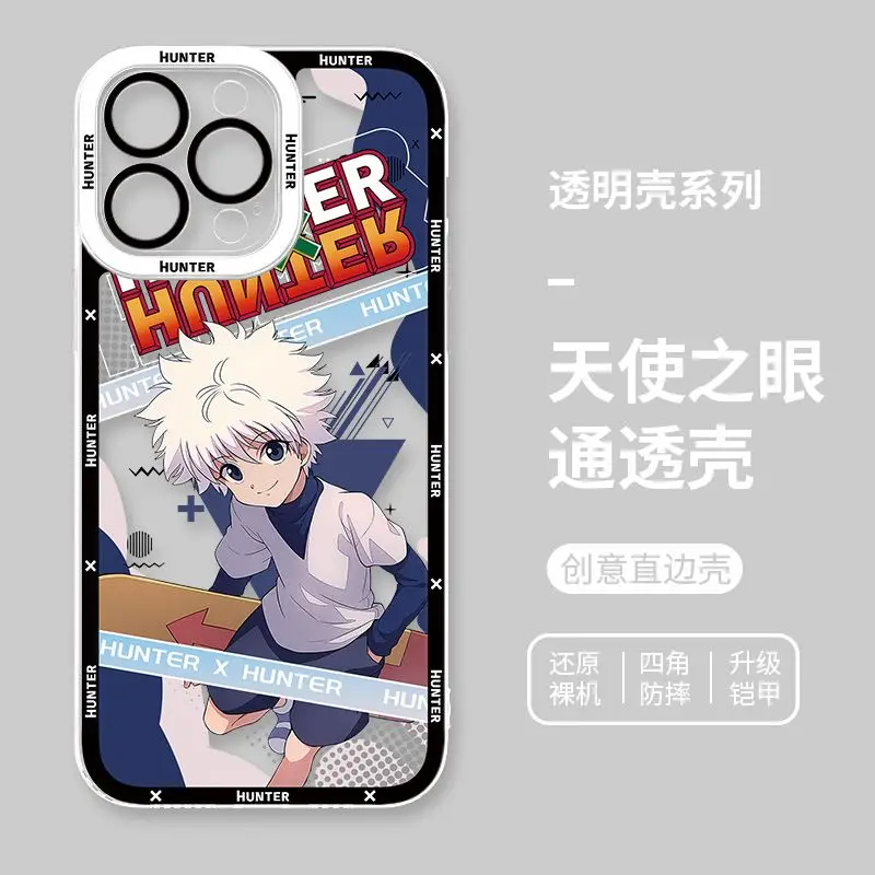 Фото Чехол для телефона Full Time Hunter Apple 16 с рисунком аниме iphone 15 pro max для 12 Killua 14 Pro, новый чехол для телефона XSMAX, праздничный подарок kawaii №2