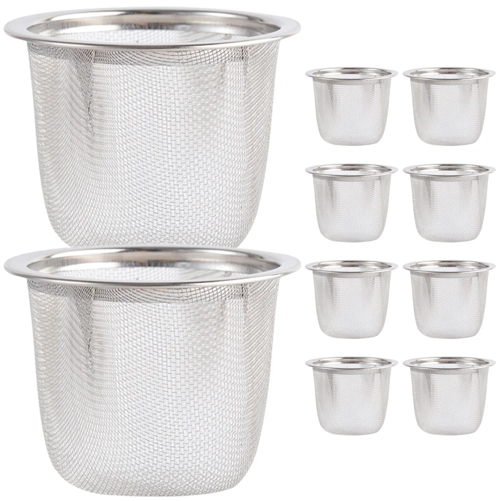 

Tea Strainer Loose Infuser Filter Stainless Steel Mesh Fine Teapot Metal Strainers Coffee Leaf Cup Filters Holder Diffusers