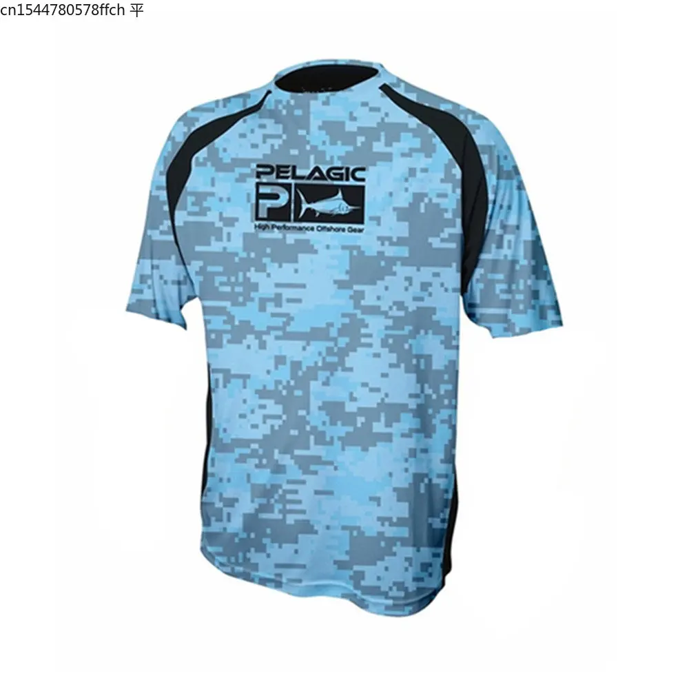 

Одежда для рыбалки Pelagi, уличные рубашки, Сетчатая футболка с коротким рукавом, Солнцезащитная Джерси, дышащая одежда для рыбалки Upf 50 +