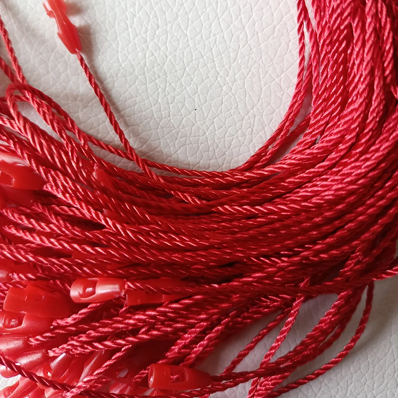 100 шт./компл. этикетки для одежды красная веревка 20 см бирки замки сумок игрушки