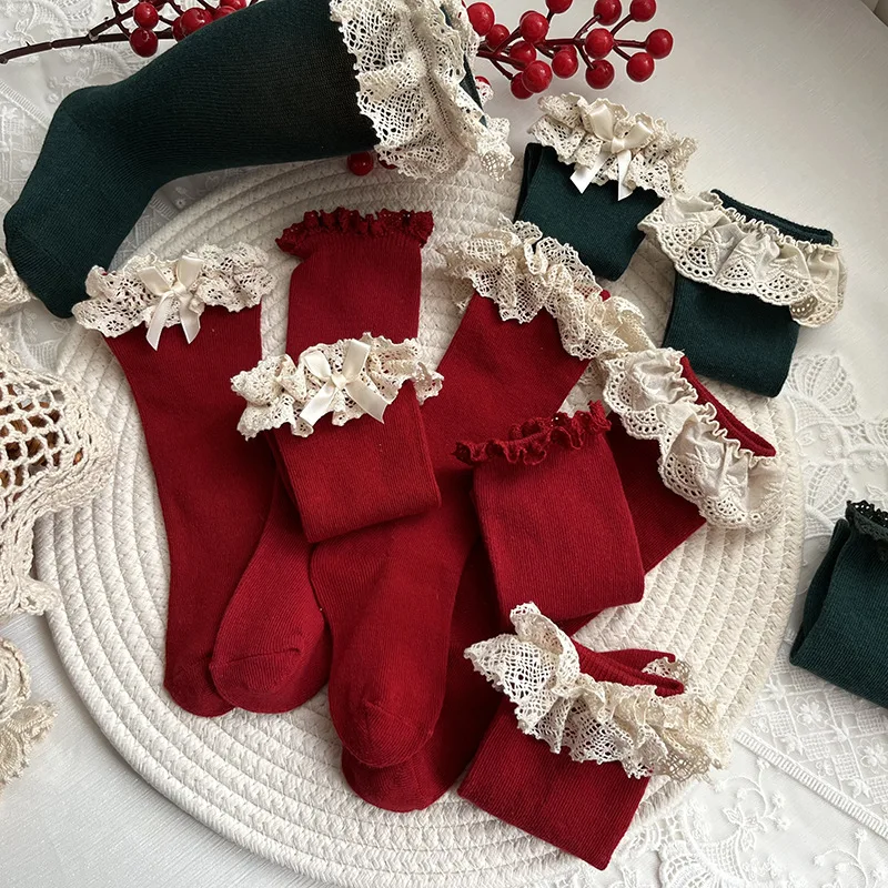 

Детские длинные хлопковые носки, на возраст 0-5 лет