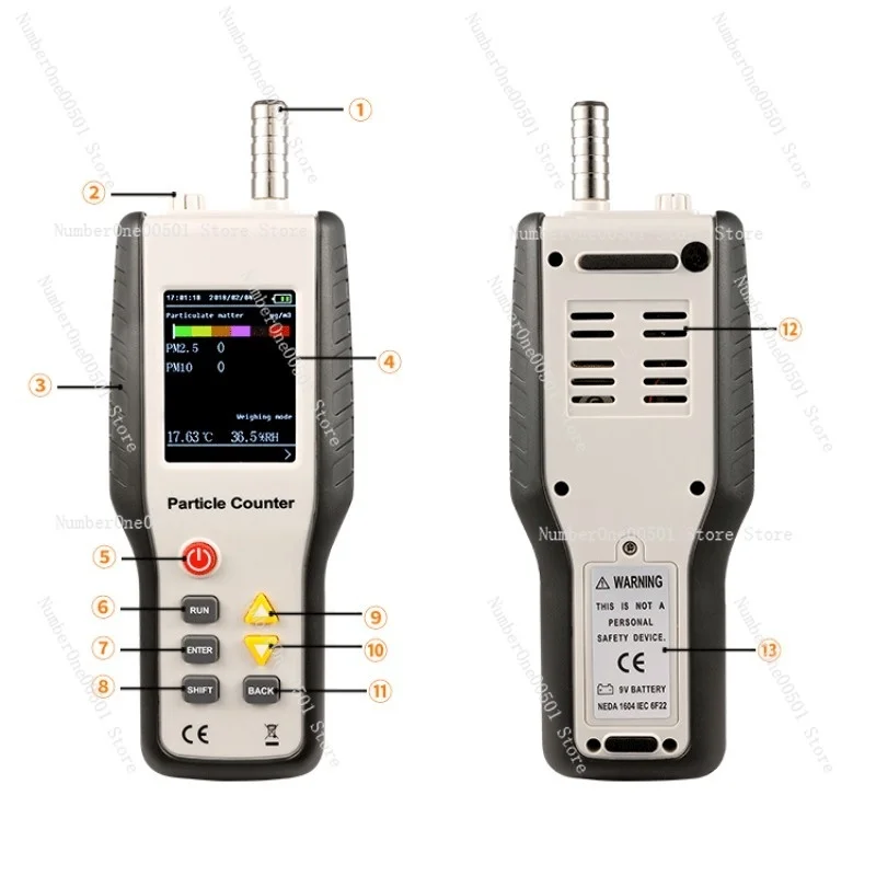 Фонарь измерения температуры и влажности пыли детектор качества воздуха