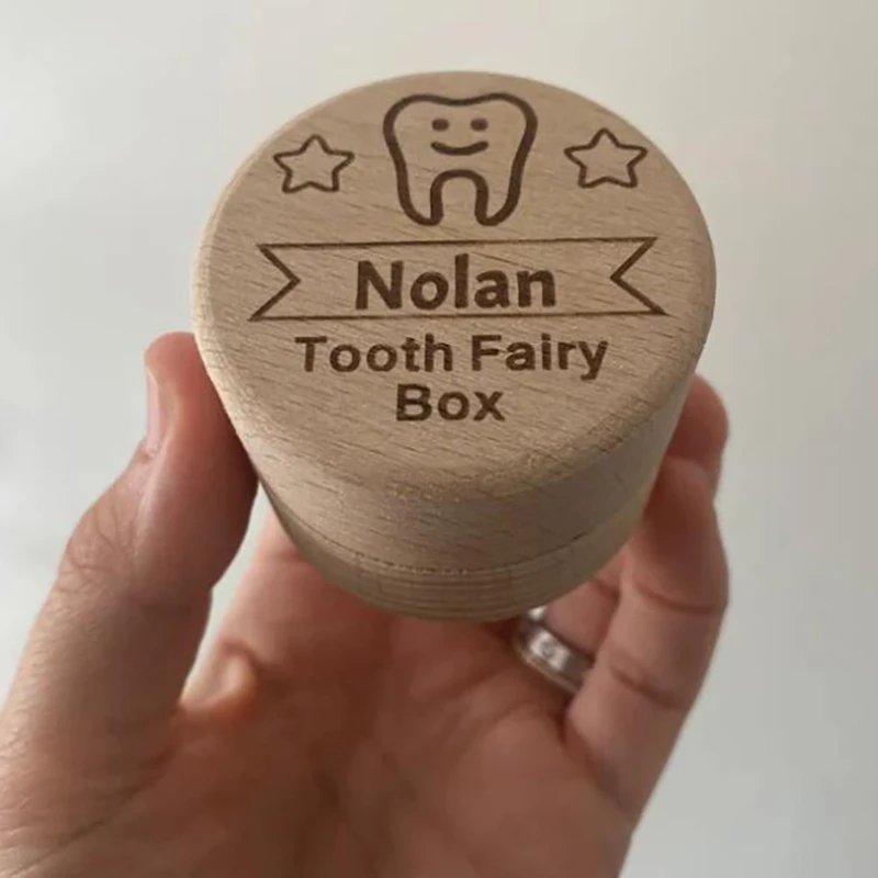，baby Milk Tooth Box，tooth Keepsake Box，new Baby Gifts，gifts For Boys And Girls，laser Engraving Name