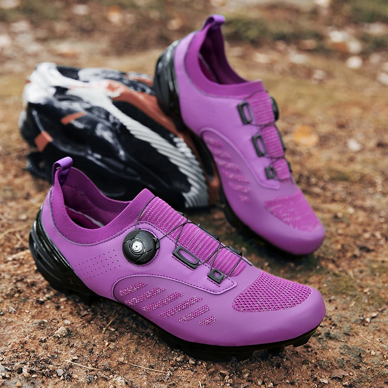 MTB cycling shoes Sneaker blue Professional Bike Breathable Bicycle Racing Self-Locking Shoes Road cycling shoes Speed Sneakers