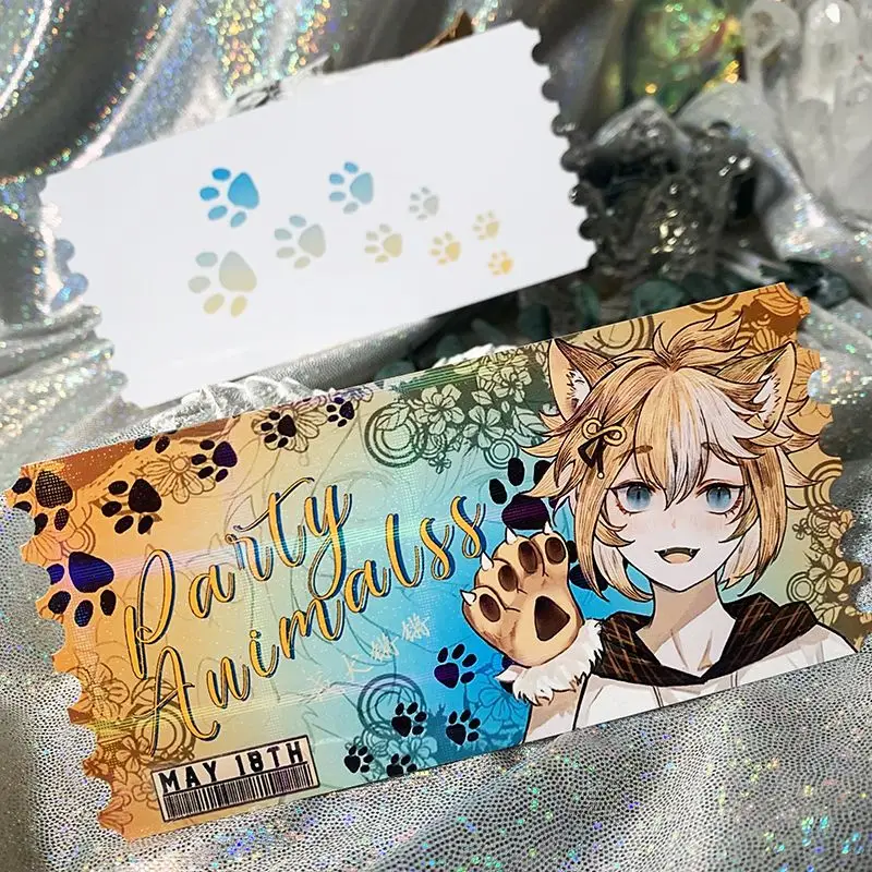 

Лазерная бумага Game Impact HD, двусторонняя печать билетов на Хэллоуин, карточка, открытка, Рождественский подарок на день рождения, игрушка для фанатов