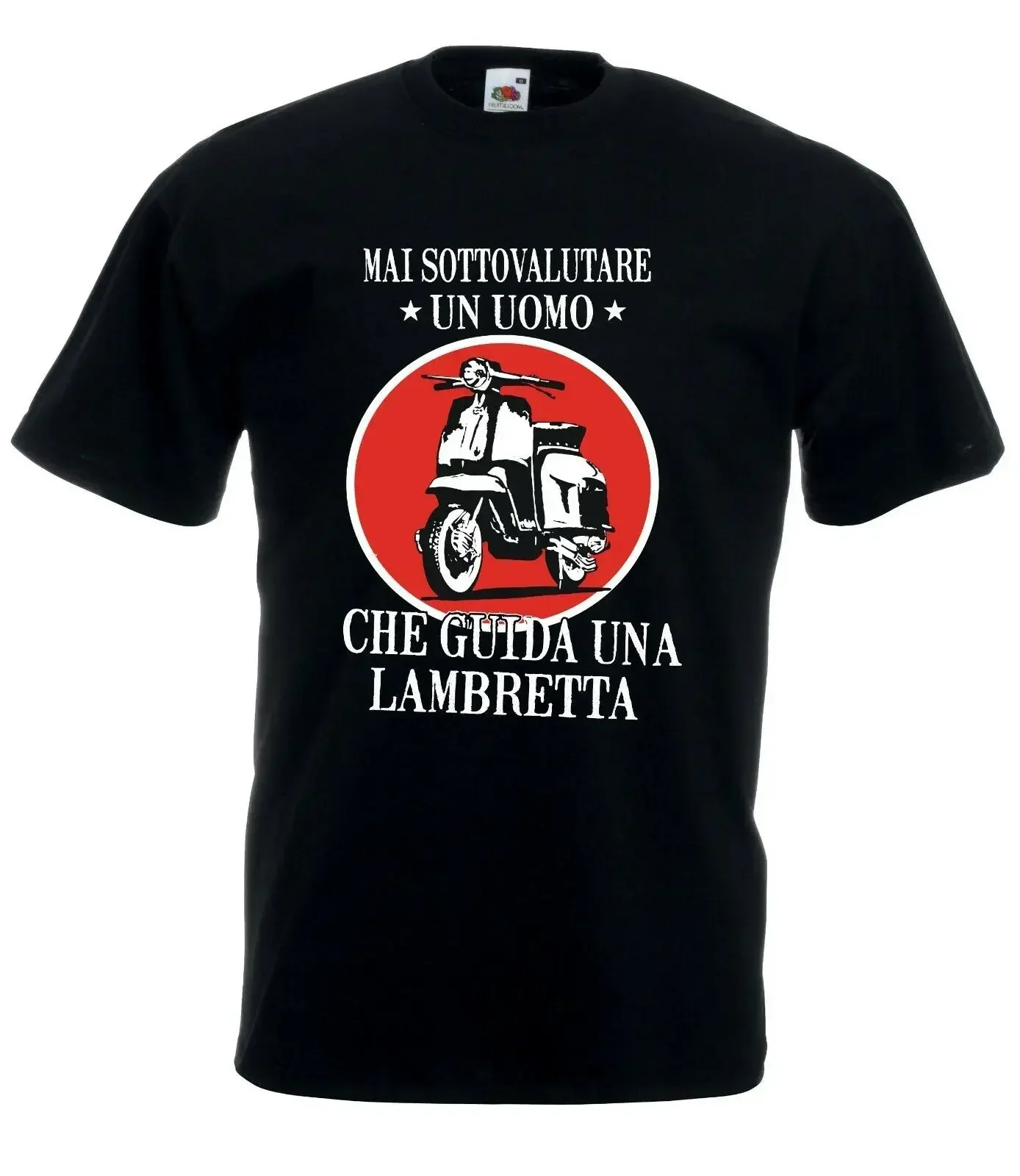 Футболка J1707 Mai Sottoval pronto A Man Che Driving Lambretta Scooter