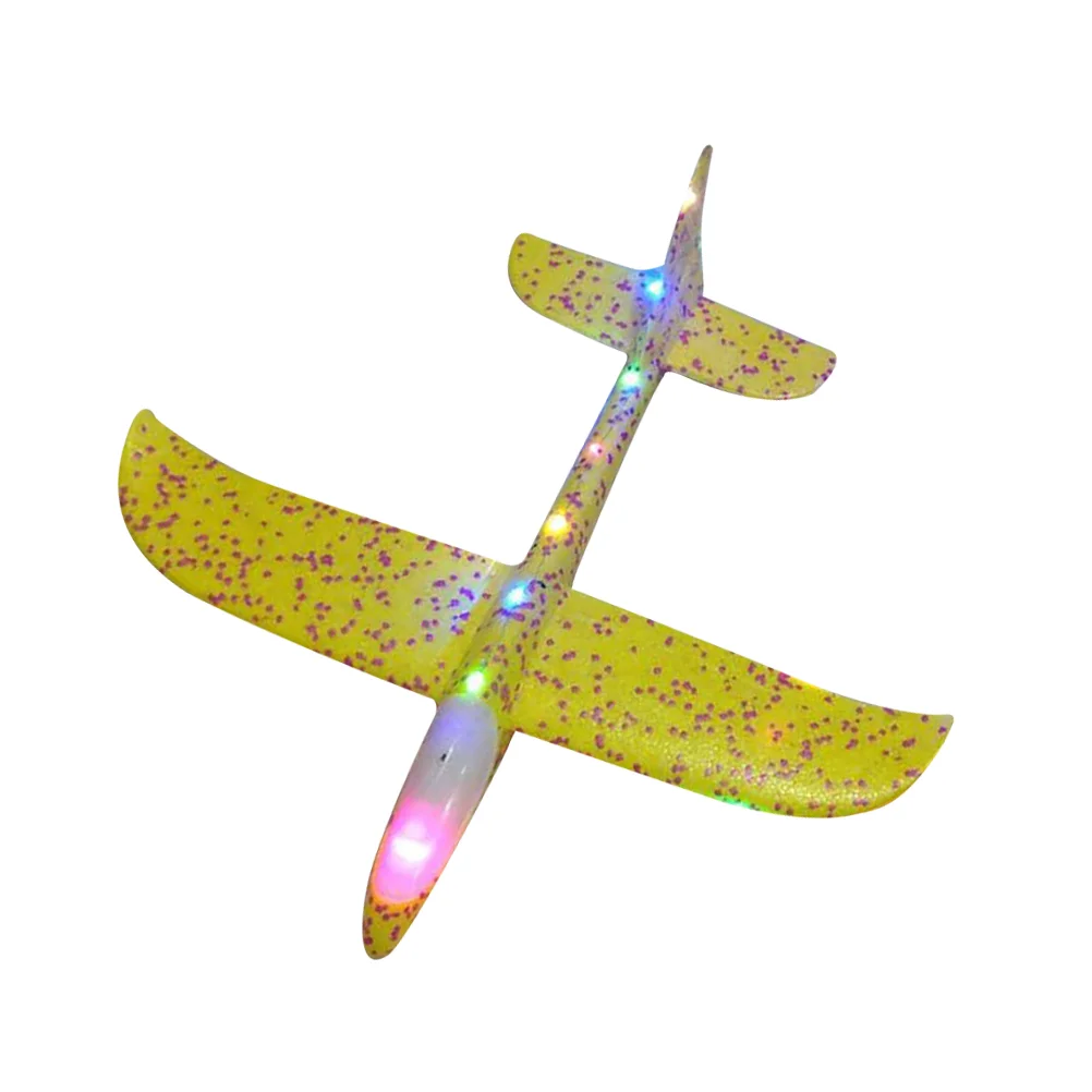 

1PC Light Airplane Mini Funny Flying Toys Airplane Simulation Plastic Aircrafts Hand Throwing Glider Plane Toys