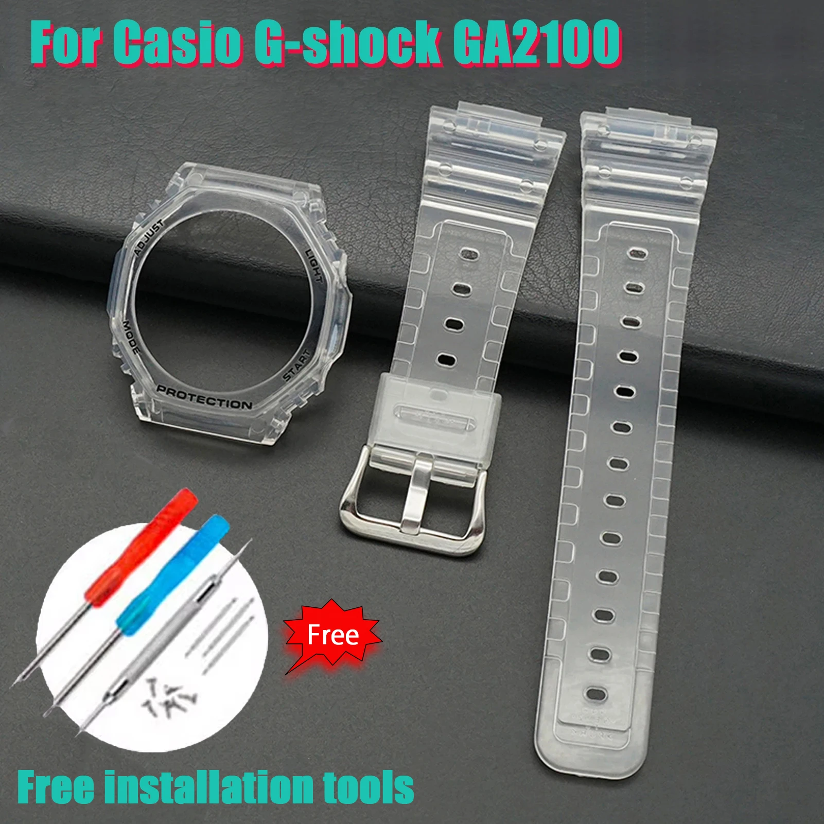 Аксессуары для часов Casio G-SHOCK GA-2100 резиновый сменный ремешок ободок Φ GA2100 GA2110