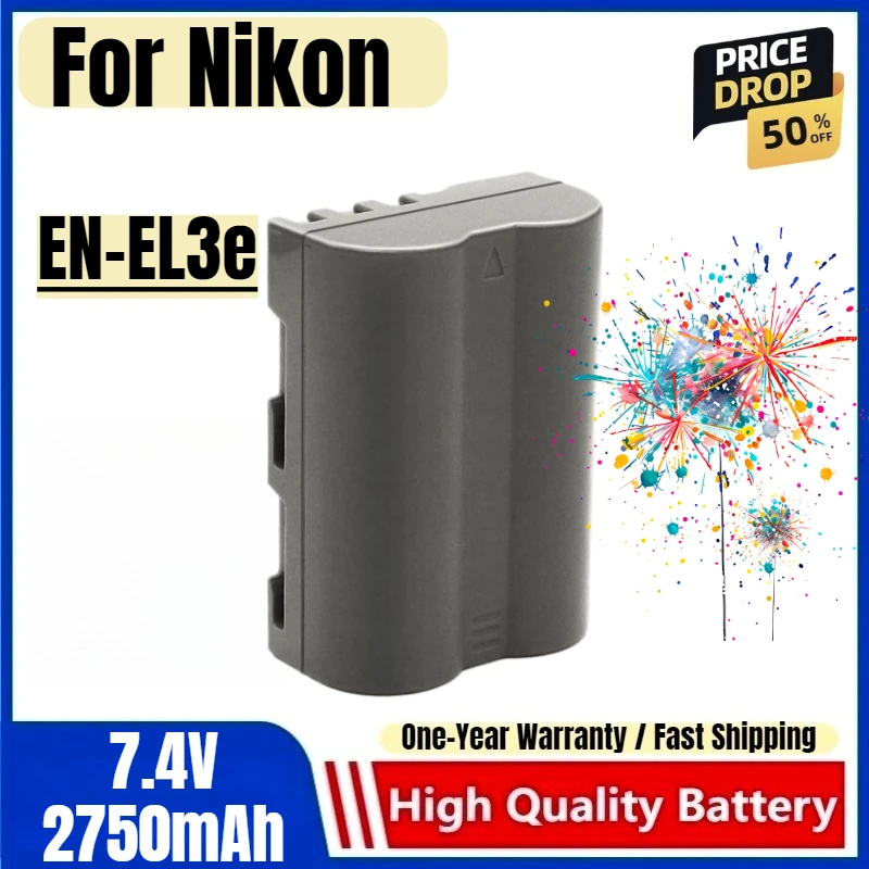 Фото Аккумулятор EN-EL3e 7.4V 2750mAh и зарядное устройство для камер Nikon SLR №1