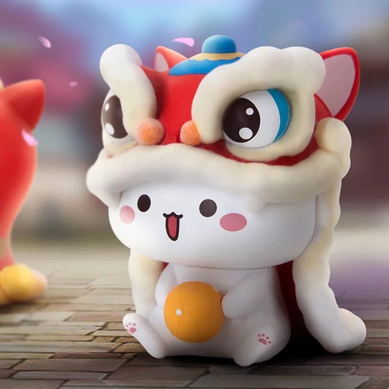 

Женская игрушка, кошка митао, аниме фигурки, милая кошка, Лев, танцевальная модель, мультяшная милая сумка угадай, случайный сюрприз, милый п...