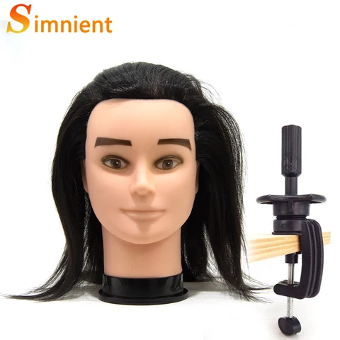 Голова манекена для мужчин, 100% синтетические волосы, косметология, Парикмахерская, тренировочная Кукольная голова для укладки волос с бесплатным подарком