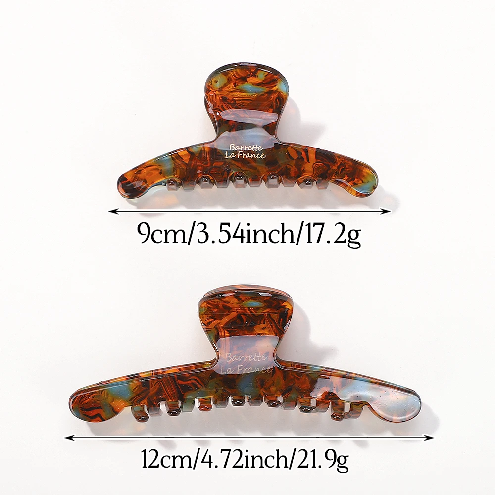 Женские ацетатные леопардовые когти для волос шикарные заколки в виде краба